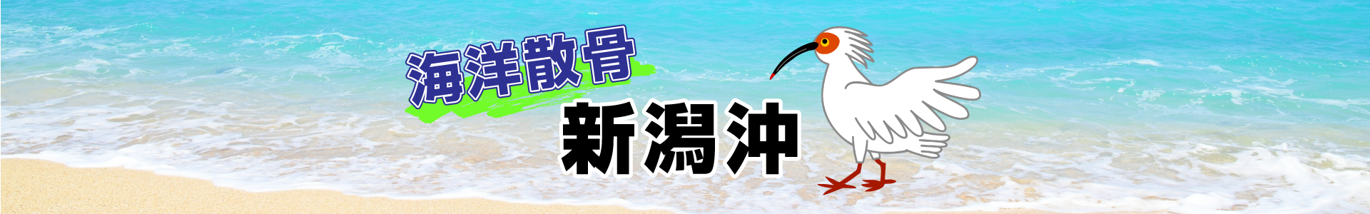 新潟沖での海洋散骨
