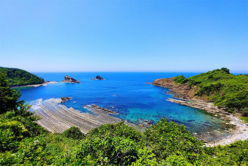 山陰沖での海洋散骨